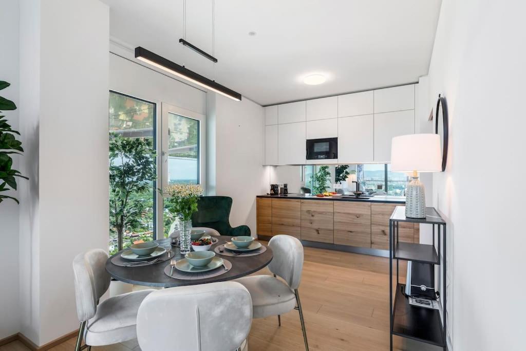 Design Apartment With Amazing View Over Wien Ngoại thất bức ảnh